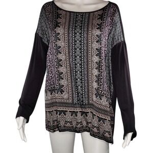 J. Jill Black Paisley‎ Print Top